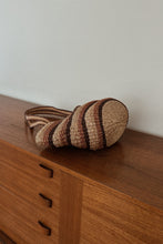 1990's STRIPE WOVEN SISAL BAG | 19" x 9"