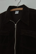 Y2K BLACK CORD ZIP JACKET | SIZE M