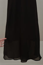 1990's BLACK FLORAL BUST BIAS CUT SLIP STYLE DRESS | SIZE M
