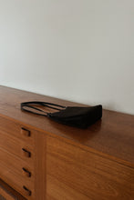 1990's MINIMAL BLACK RIBBED RAMIE HANDBAG
