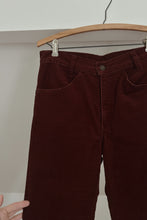 1970's LEVI'S BURGUNDY COTTON CORDS | SIZE 27