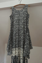 1990's J. PETERMAN BATIK COTTON WRAP TIE SUMMER DRESS | SIZE S/M
