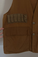 1970's GRUNGE CANVAS FISHERMAN VEST | SIZE L
