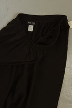 1990's FINZI NEW YORK BLACK PURE LINEN LOUNGE TROUSERS | SIZE M