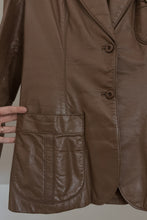 1970's RARE ETIENNE AIGNER LEATHER BLAZER JACKET | SIZE S/M