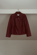 Y2K RED LAMBSKIN LEATHER JACKET | SIZE L