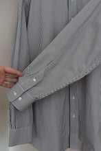 1980's PINSTRIPE COTTON BUTTON DOWN | SIZE XL