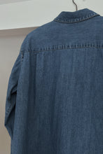 1990's BR FRENCH CUFF DENIM SHIRT | SIZE M
