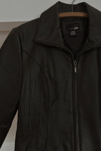 Y2K BLACK PIECED LEATHER JACKET | SIZE M/L