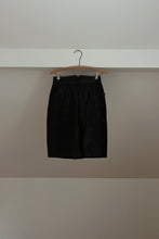 1980's BLACK LEATHER MINI SKIRT | SIZE XS/S