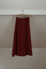 1990's FOX'S PURE LINEN STRIPE MAXI SKIRT | SIZE M