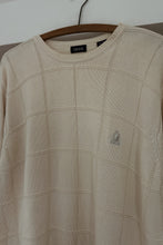 1990's IZOD COTTON GRID KNIT JUMPER | SIZE L