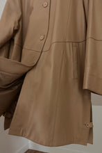 1990's CAMEL LEATHER JACKET | SIZE XL/XXL