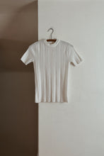 1960's WHITE KNIT THERMAL TEE