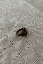 1930's RARE ART DECO BRASS + CABOCHON RING | SIZE 8