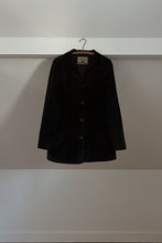 1990's BLACK SUEDE SHIRT JACKET | SIZE L