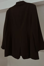 1990's MINIMAL CHOCOLATE BLAZER | SIZE XL