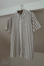 LATE 1970's BENGAL STRIPE POPLIN | SIZE L