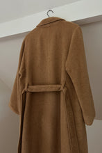 1980's CAMEL HAIR ROBE COAT | SIZE M