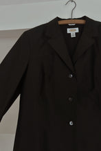 Y2K PURE SILK BLACK TAFFETA JACKET | SIZE M