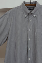 1980's PINSTRIPE COTTON BUTTON DOWN | SIZE XL