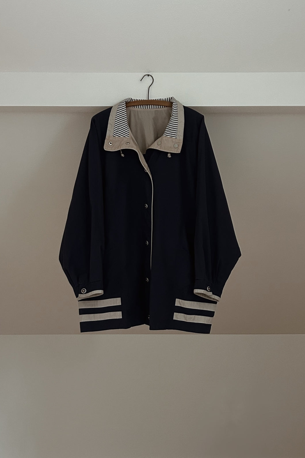 1990's REVERSIBLE NAVY SAILING JACKET | SIZE 2XL