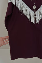 1990's SOUTHWESTERN COTTON FRINGE TEE | SIZE M