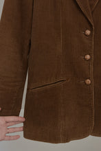 1970's COUNTRY CRAFT CARAMEL CORDUROY BLAZER | SIZE S