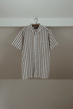 LATE 1970's BENGAL STRIPE POPLIN | SIZE L