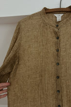 Y2K SHEER FLORAL CRINKLE GAUZE BUTTON BLOUSE