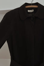 1970's ADOLPH SCHUMAN BLACK ULTRASUEDE TRENCH | SIZE M
