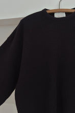 1980's NAVY CHUNKY RIB KNIT JUMPER | SIZE L