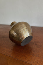 MID CENTURY STAMPED BRASS VASE