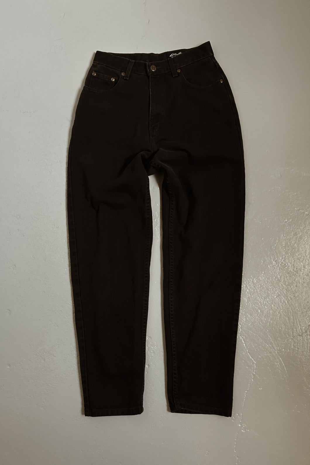 1990's EDDIE BAUER CLASSIC BLACK DENIM | SIZE 26