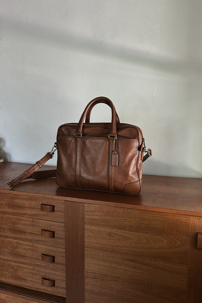 1980's RARE COACH LEATHER MESSENGER