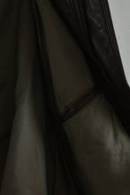 1990's CLASSIC BLACK LEATHER BOMBER JACKET | SIZE L/XL
