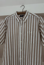 LATE 1970's BENGAL STRIPE POPLIN | SIZE L