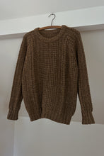 1970's SPECKLED WOOL FISHERMAN KNIT JUMPER | SIZE M