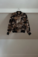 1980's PURE SILK LEOPARD BOMBER | SIZE M