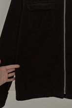 Y2K BLACK CORD ZIP JACKET | SIZE M