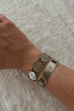 1930's RARE "PATSIE" SILVER COIN LOVE TOKEN BRACELET