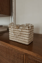 1950's RARE DELILL BEADED BOX BAG | 6.5" x 5" x 3.5"
