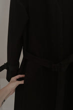 1970's ADOLPH SCHUMAN BLACK ULTRASUEDE TRENCH | SIZE M