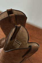 1990's DURANGO CHOCOLATE LEATHER COWBOY BOOTS | SIZE 8
