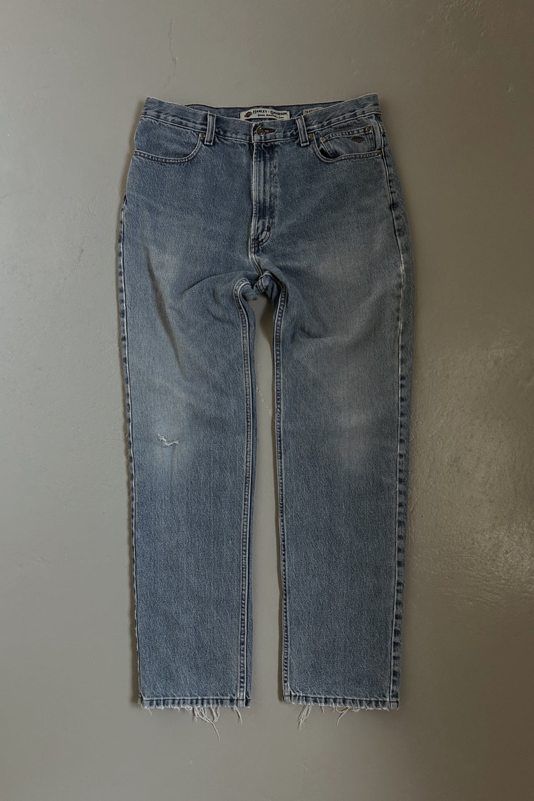 1990's HARLEY DISTRESSED DENIM | SIZE 34