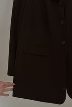 1990's MINIMAL CHOCOLATE BLAZER | SIZE XL