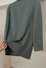 1990's SEA GREEN WOOL BLAZER | SIZE M/L