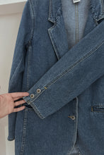 1990's BACCINI DENIM BLAZER | SIZE M