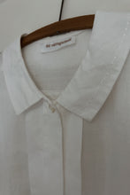 EARLY 1990's NARRAGANSETT LINEN PLEAT PANEL BLOUSE | SIZE M