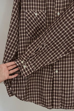 1970's LEVI'S METALLIC PLAID WESTERN SHIRT | SIZE M